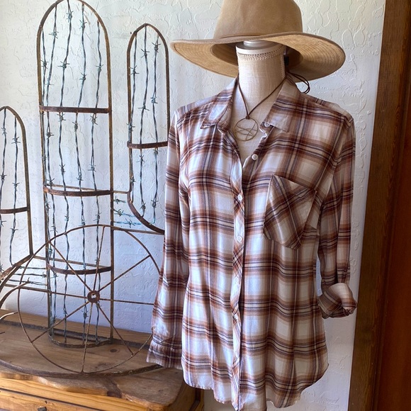 🌵 SONORAN DESERT PLAID SHIRT 🌵 - Picture 2 of 11